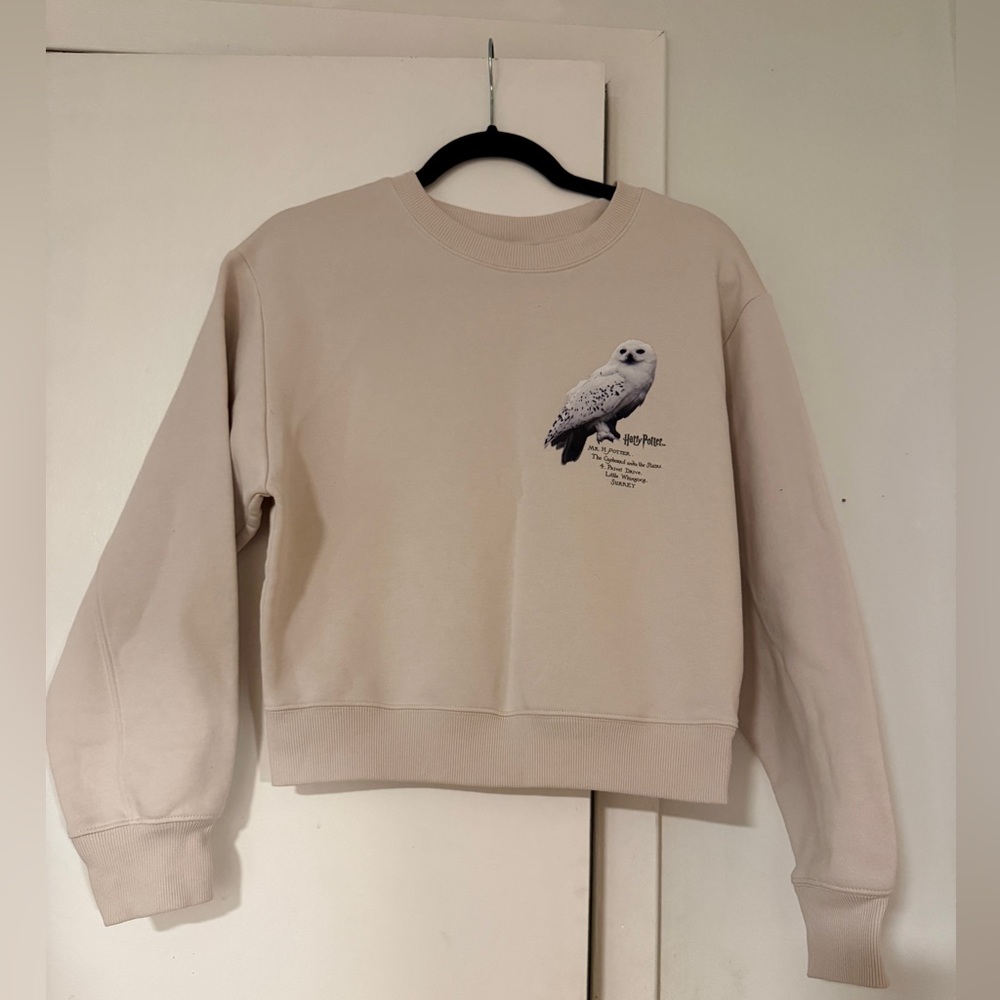 Women’s Cream Owl Print Harry Potter Sweatshirt
